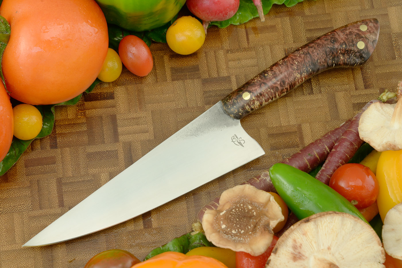 Chef's Knife (6-1/4 in.) with Box Elder Burl