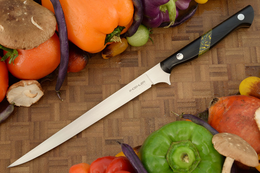 Fillet/Boning Knife (7-1/4 in.) with Black G-10 and FatCarbon (Semi-Stiff)
