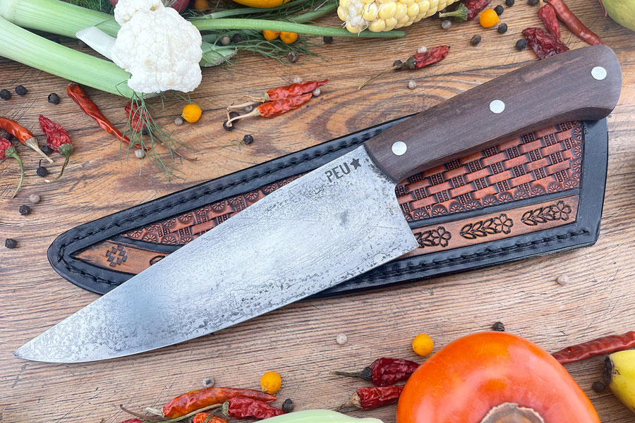 Chef's Knife (Cocinero 180mm) with Guayacan Ebony and O2 Carbon Steel
