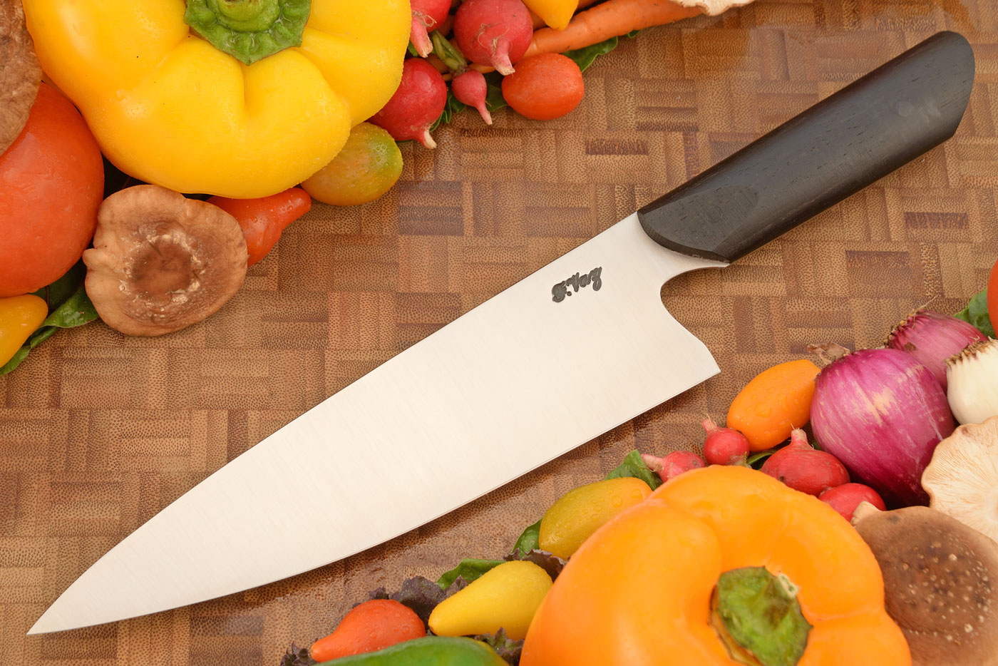 Chef's Knife (8 in) with Ebony - CPM-MagnaCut