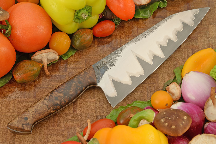 San Mai Chef's Knife with Spalted Mango (8 in.)