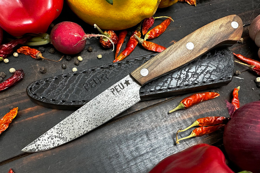 Paring Knife with Lapacho and O2 Carbon Stee