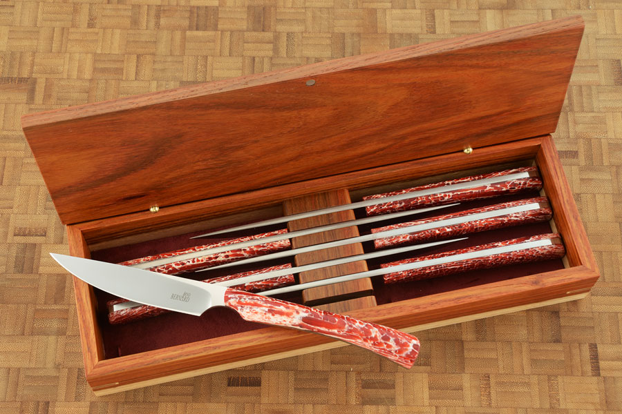Steak Knife Set (6) with Kudu Horn