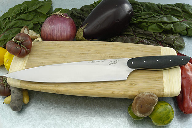 HCK Chef's Knife with Black Linen Micarta - 10 1/4 in.