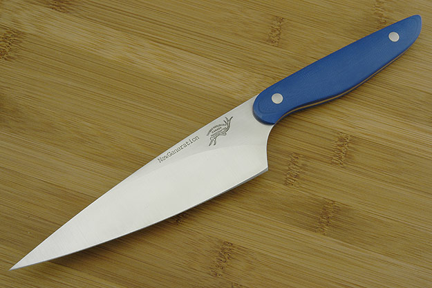 HCK Chef's Knife with Blue G10 - 6 in.