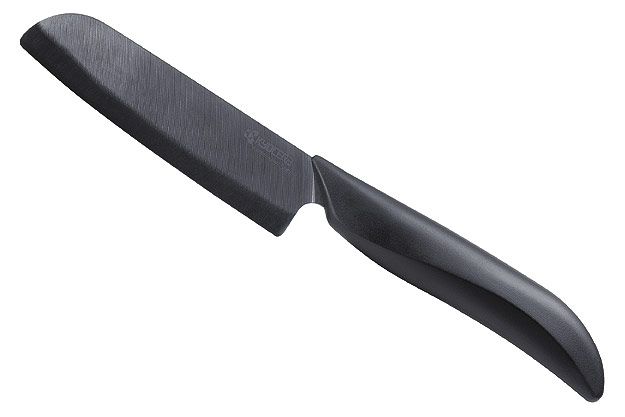 Kyocera Black Ergo Chef's Knife, Mini - Mini Santoku - 4 in. (FK-58-BK)