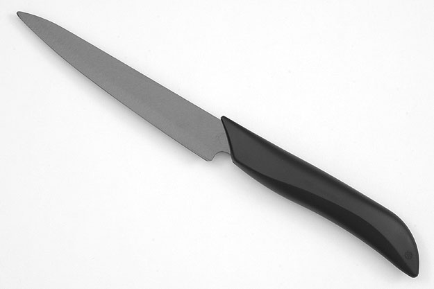 Kyocera Black Ergo Tomato Knife, Serrated - 5 in. (FK-125-BK)