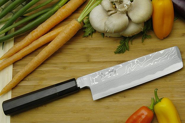 Kansui Suminagashi Right-Handed Usuba Hocho (Vegetable Knife) - 165mm