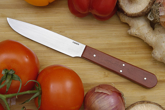 Fisher Utility/Fruit Knife - 4  in., Cherry Wood