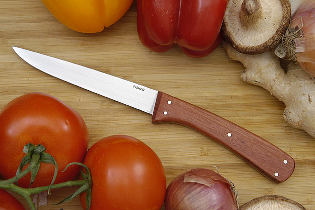 Fisher Steak Knife - 4 1/2  in., Cherry Wood