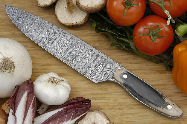 HCK Chef's Knife with Mammoth Ivory - 8 1/2 in.