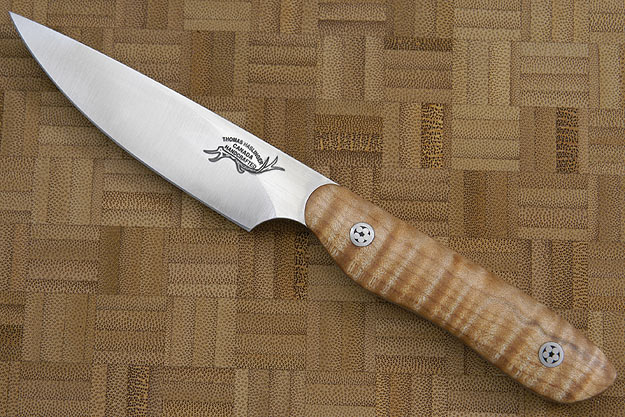 HCK Paring Knife with Fiddleback Maple - 3 1/2 in.