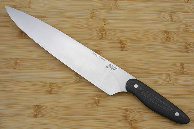 HCK Chef's Knife with Black Carbon Fiber - 10 in.