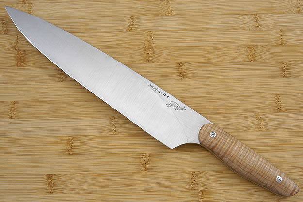 HCK Chef's Knife with Fiddleback Maple - 10 in.