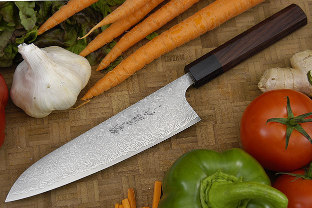 Asai Damascus Chef's Knife - Gyuto - 7 1/8 in. (180mm)