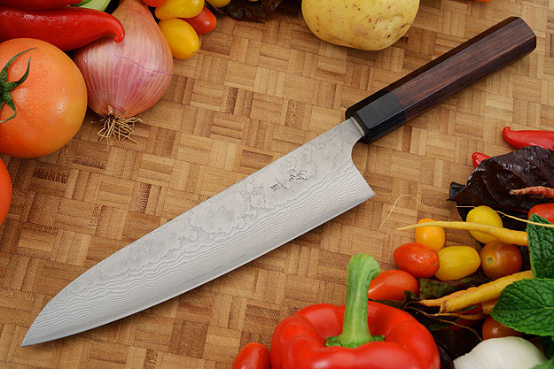Asai PM Damascus Chef's Knife - Gyuto - 8 1/2 in. (210mm)