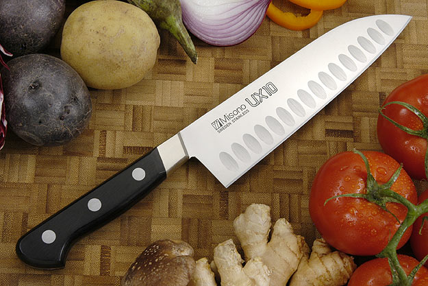UX10 Chef's Knife - Santoku, Granton Edge - 7 1/8 in. (180mm) - No. 751