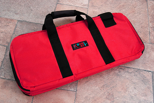 Three Compartment Knife Bag, Red (D301RD)