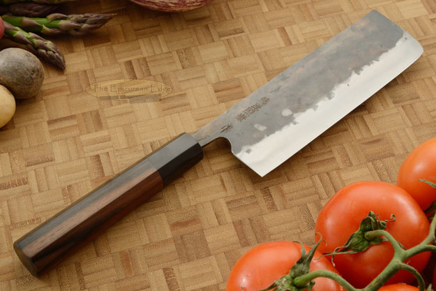 Denka no Hoto Chefs Knife - Nakiri, Traditional with Finger Rest - 165mm (6 1/2 in.)