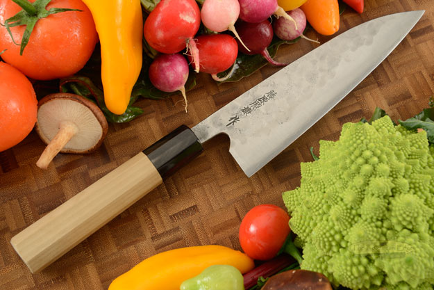 Maboroshi no Meito Chefs Knife - Gyuto, Traditional with Finger Rest - 180mm