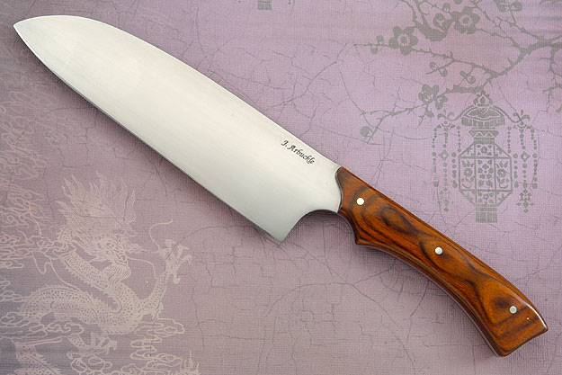 Santoku Chef's Knife with Cocobolo DymondWood (6-1/2 inches)