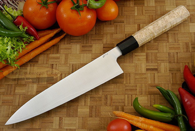 Chef's Knife - Gyuto (8-1/4 in.) PM San Mai with Buckeye Burl