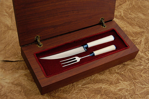 Knife and Fork Set with Ivory