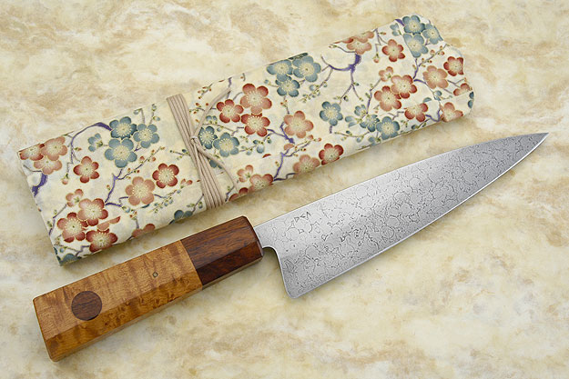 Chef's Knife with Maple Burl and Ironwood - 8 in.