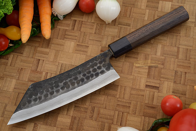 Tojinbo Damascus Chef's Knife - Hakata Santoku - 6-3/4 in. (170mm)
