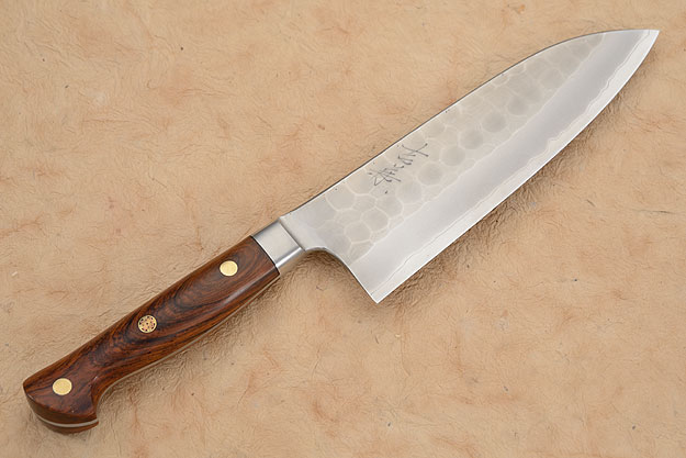 Hammer Finished Chef's Knife - Santoku, Traditional - 6 3/4 in. (170mm)
