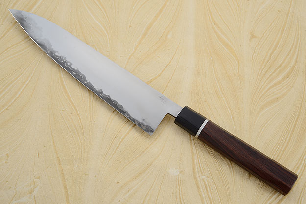 Chef's Knife (Gyuto) with San Mai Traditional Macassar Ebony Handle (9.2