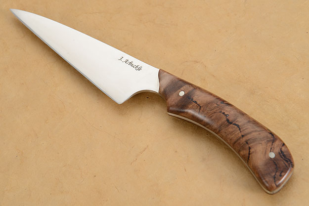 Wharncliffe Chef's Utility Knife (4-1/4 in) with Eucalyptus Burl
