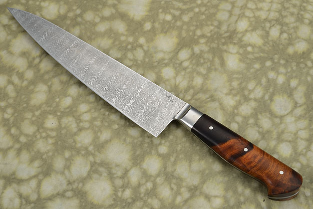 Damascus Chef Knife (Gyuto) with Ironwood (8 2/3 in.)