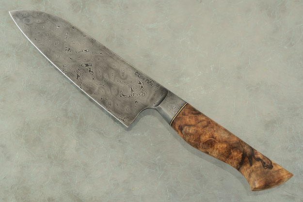 Integral Damascus Chef's Knife - Santoku - (6