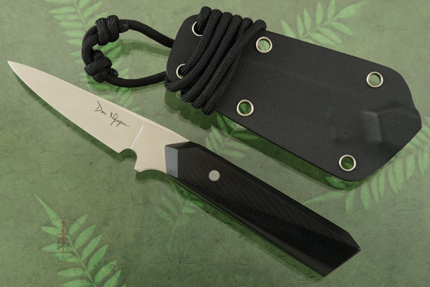 EDC Neck Knife with Black G10