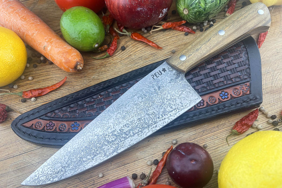 Chef's Knife (Cocinero 180mm) with Pau Santo and O2 Carbon Steel