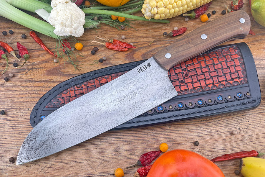 Chef's Knife (Santoku) with Lapacho and O2 Carbon Steel