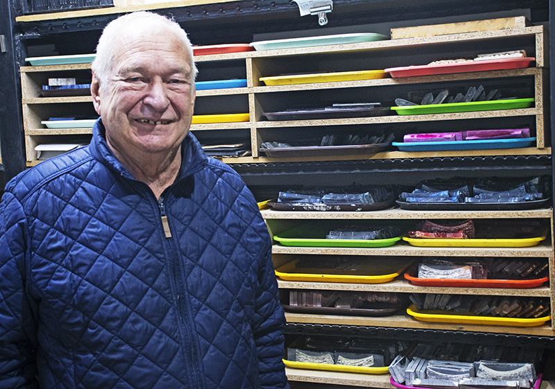 Arno Bernard harvests many of his own handle materials