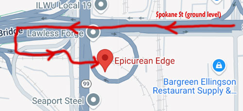 map Spokane St.
