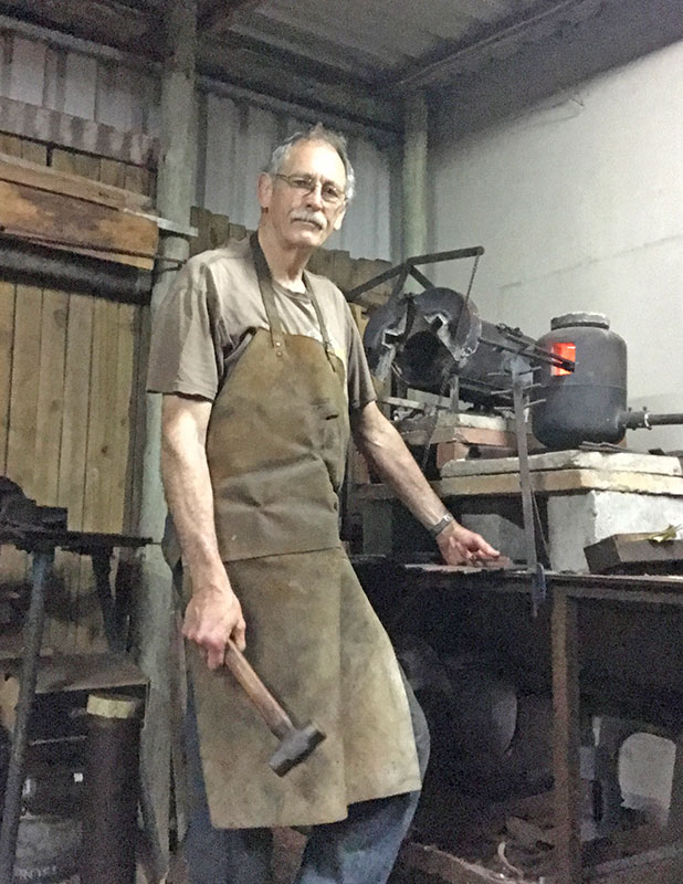 Dave Skinner in the Forge