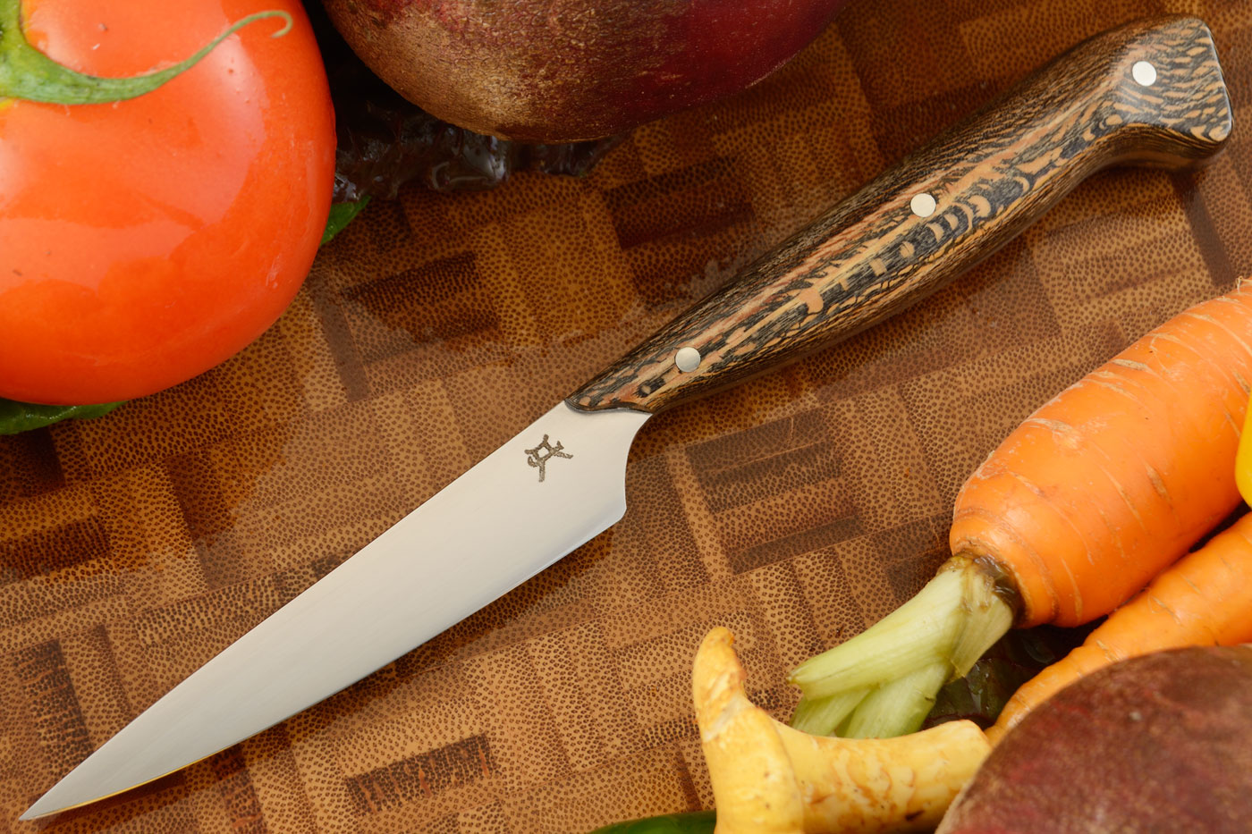 Paring Knife (3-3/8) with Snakeskin Sycamore