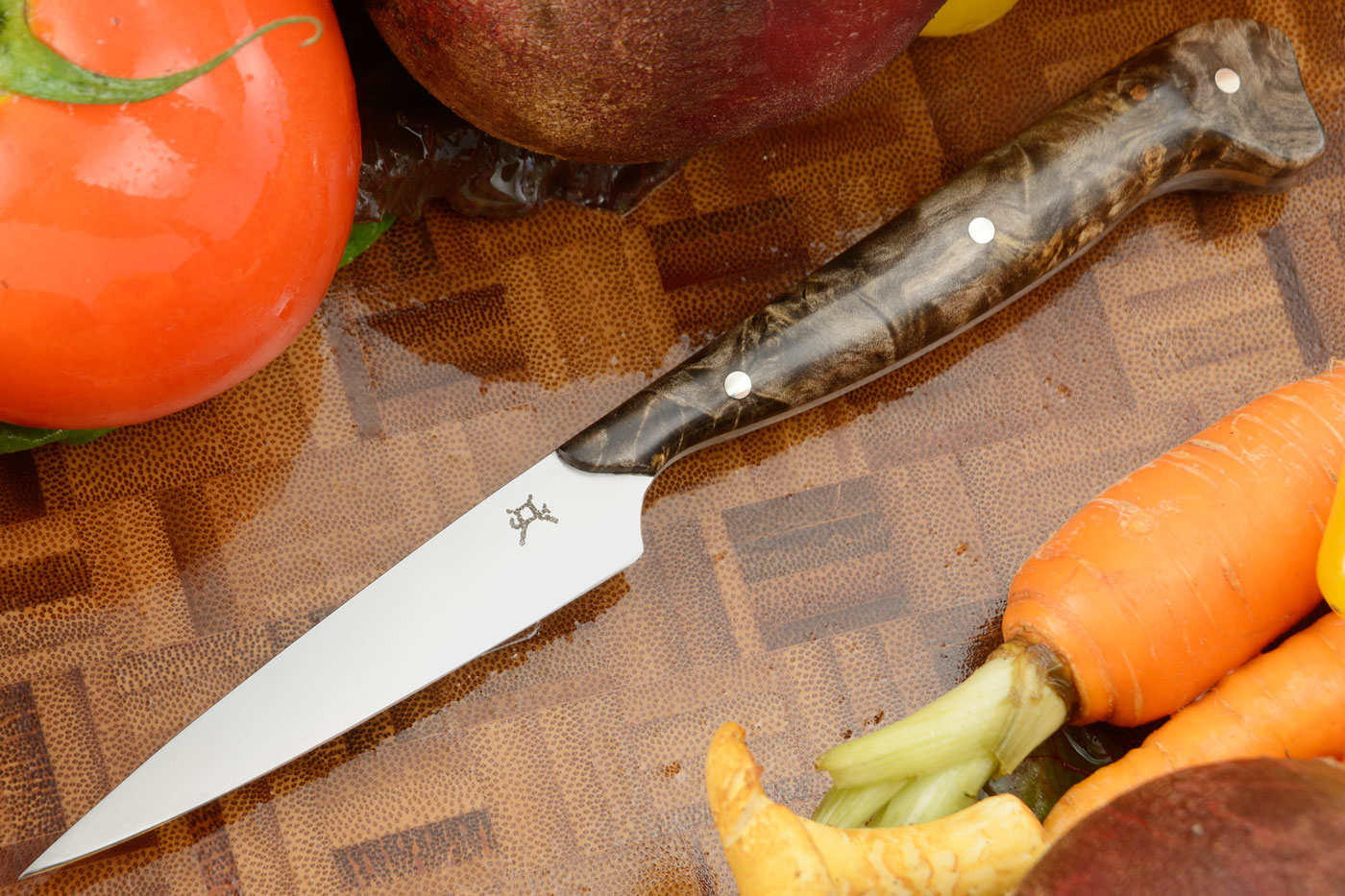 Paring Knife (3-1/4) with Buckeye Burl