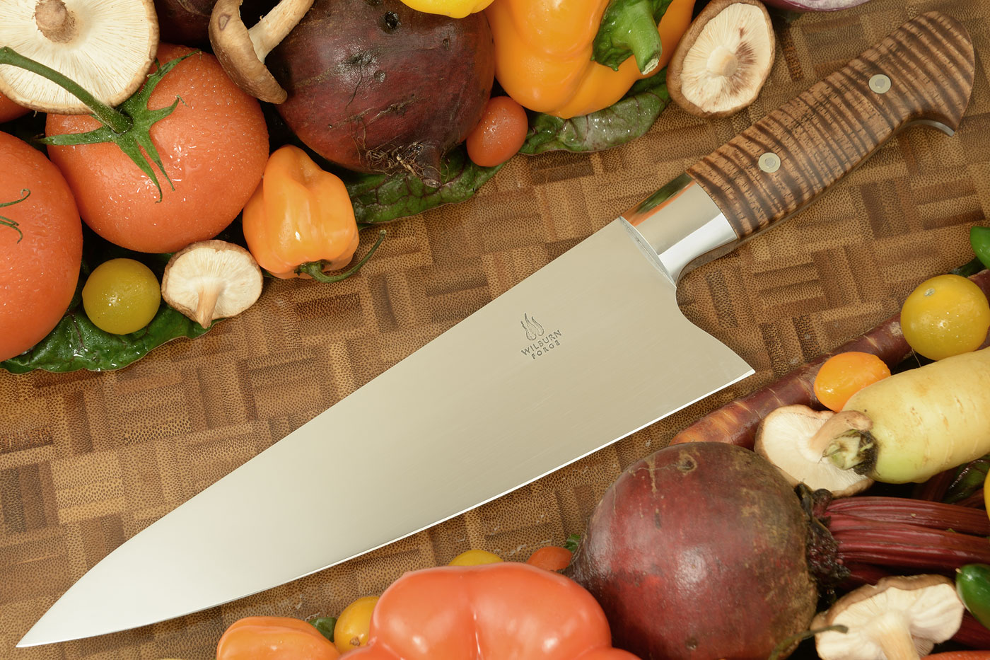 Chef's Knife (8-1/2) with Curly Koa