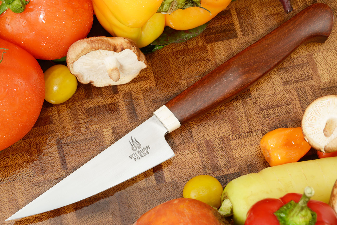 Paring Knife (4 in) with Snakewood and Mammoth Ivory