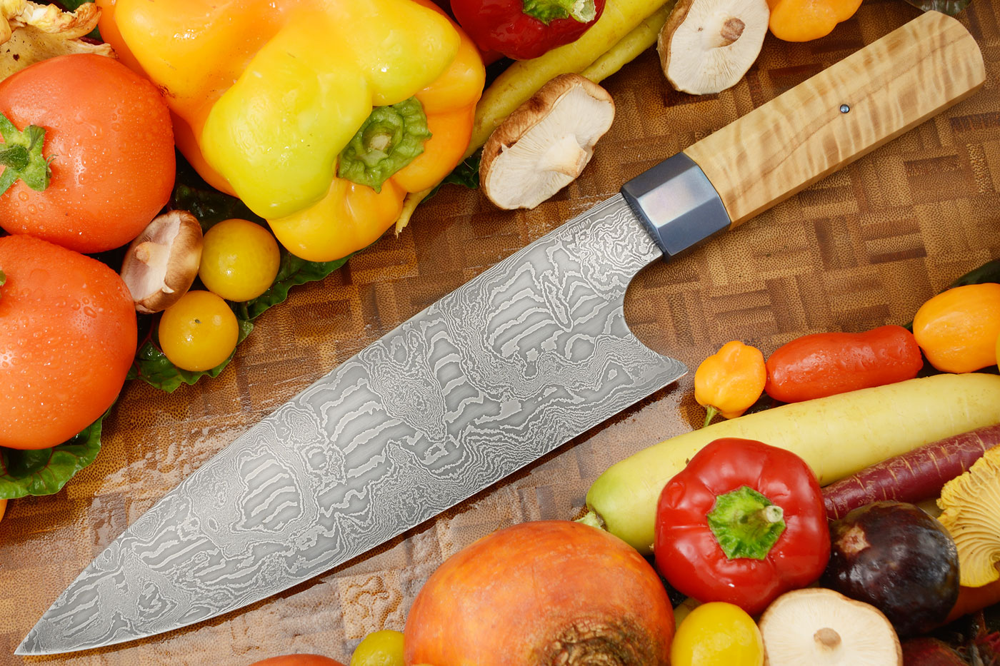 Damascus Chef's Knife  (8-3/4