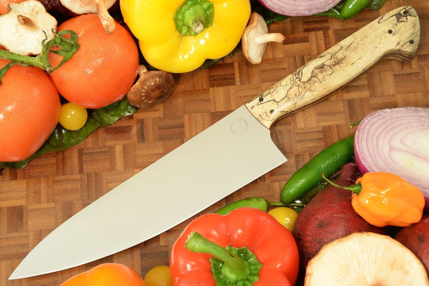 Chef's Knife (8 in.) with Spalted Tamarind