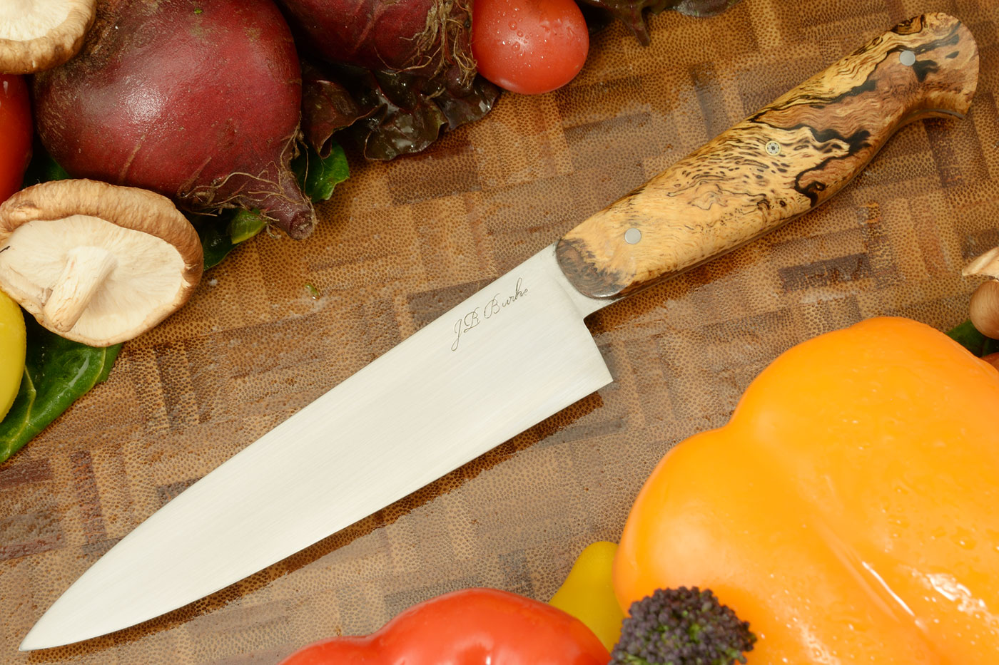 Utility Knife (Petty) with Spalted Water Oak (5 in.)