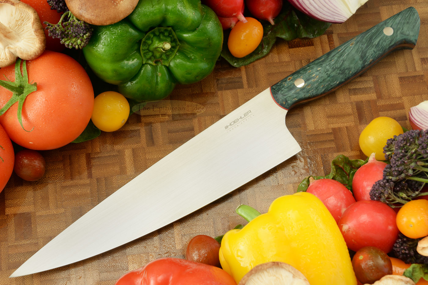 Chef's Knife (8-1/4 in) with Blue Maple Burl