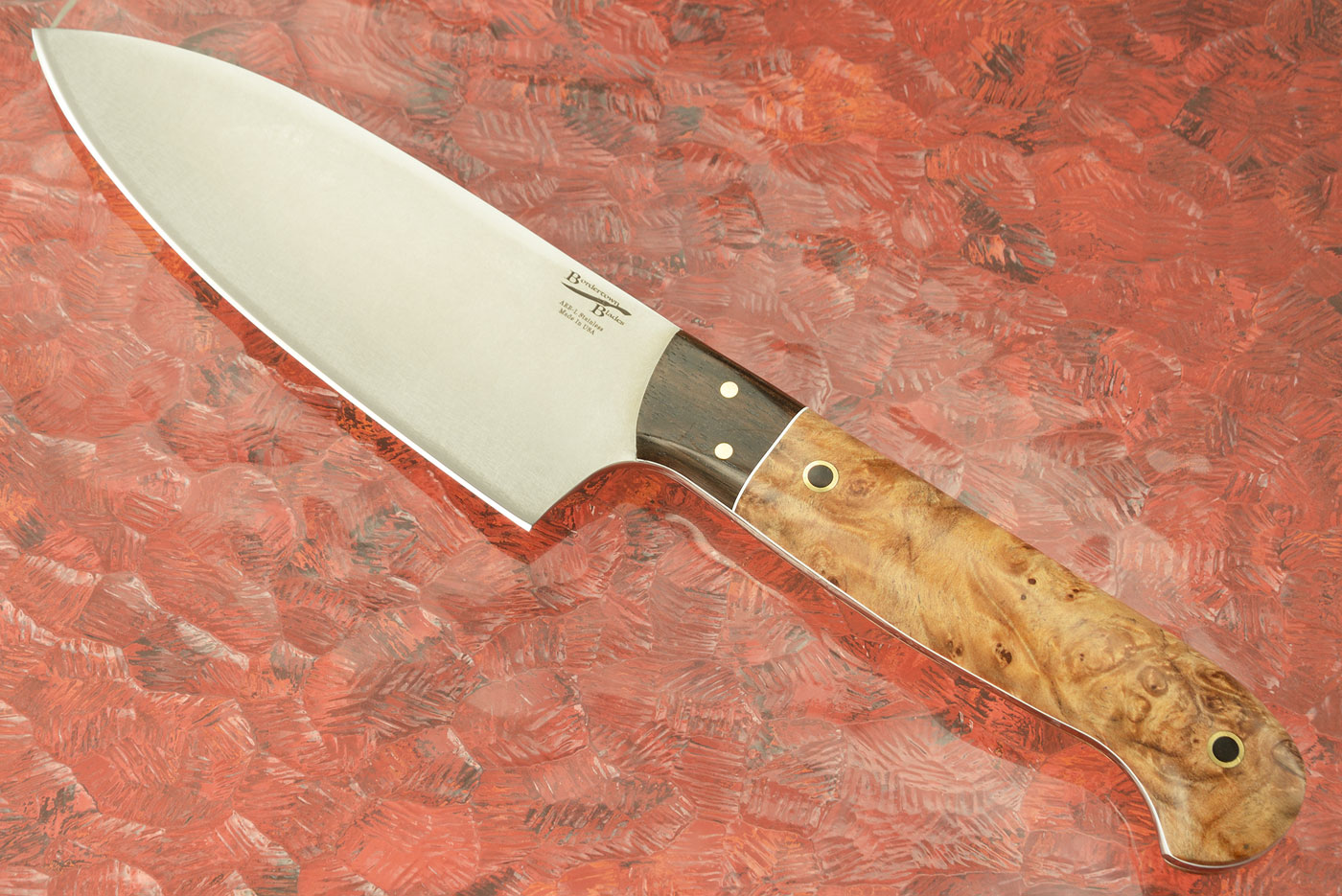 Chef's Knife with Maple Burl and Macassar Ebony (5-1/2 in)