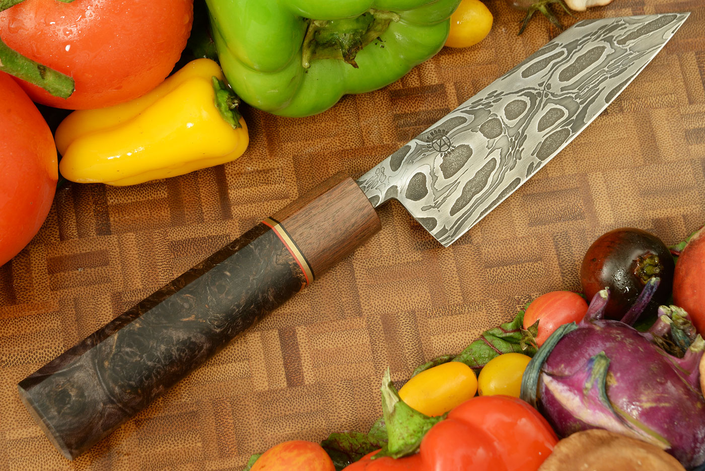 Damascus Utility Knife (4-3/4